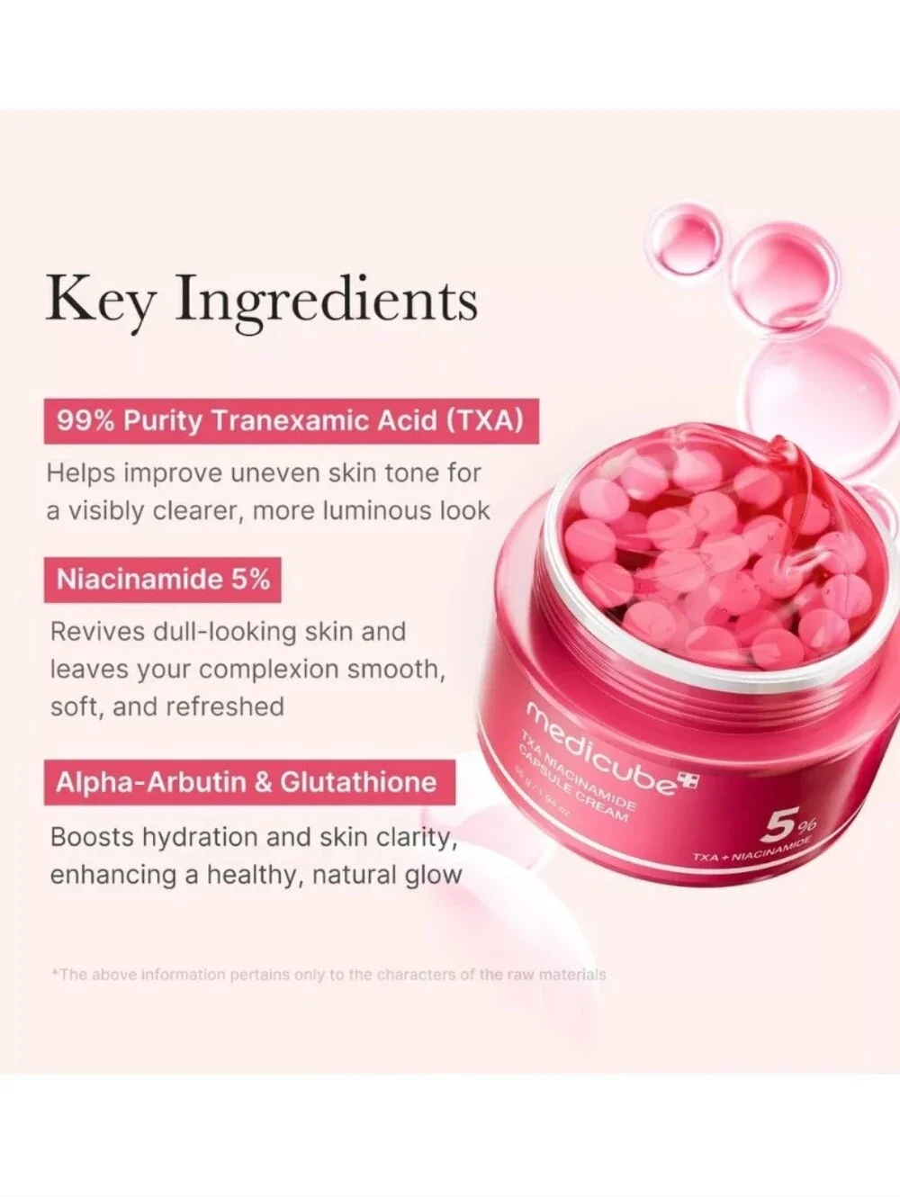 Medicube TXA Niacinamide Capsule Cream 5% - Red